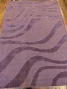 *Aero/Plum 100% Pure Wool Pile Rug 160cm by 230cm RRP: £200