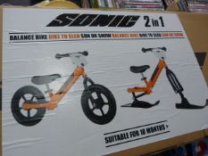 *Sonic Two-in-One Balance Bike to Sled