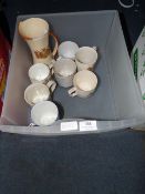 Box Containing Commemorative Ware Including; Cups and Jugs