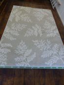 *Beige and Bone Coloured Fern Design Rug 230cm by 160cm RRP: £250