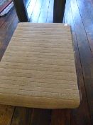 *Hard Twist Stripes and Border Beige 90cm by 150cm Rug RRP: £150