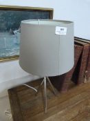 *Contemporary Chrome Table Lamp with Shade