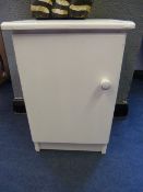 White Handmade Bedside Table