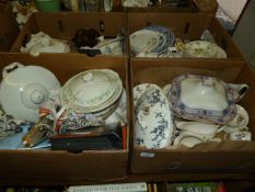Four Boxes Containing Assorted Kitchenalia and Bric-a-Brac