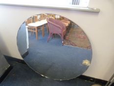 Chrome Standard Lamp with Frosted Glass Shade