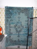 *Vintage Style Turquoise and Blue Rug 230cm by 160cm RRP: £195