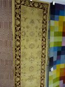 *Traditional Pattern Beige and Maroon Carpet Runner
