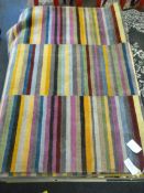 *100% Wool Multicoloured Rug 230cm by 160cm RRP: £495