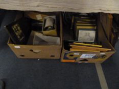 Two Boxes Containing Assorted Framed Pictures