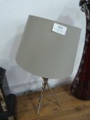 *Contemporary Chrome Table Lamp with Shade