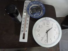 Wall Clock, Thermometer, Etc