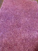 *Dumroo Pink Wool Rug 230cm by 160cm