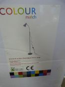 Colour Match Smoked Grey Desk Style Floor Lamp