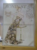 Art Deco Style Printed Canvass 