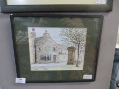 Framed Watercolour by G. Gibson 