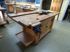 *Joiners Bench Fitted with Two Record Quick Release Vices