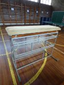 *Tubular Framed Leather Topped Adjustable Height Vaulting Horse