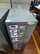 *Bisley Fourteen Drawer Filing Unit