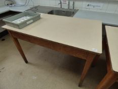 *Formica Topped Preparation Table with Drawer