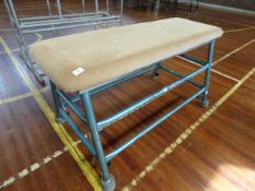 *Tubular Framed Leather Topped Adjustable Height Vaulting Horse