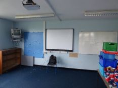 *Contents of Room W14 Which Includes; Casio DLP HDMI LCD Projector, Smart Board, Speakers, Bush