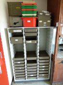 *Shelving Unit Containing Plastic Drawers