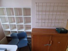 *Assorted Cupboards, Pigeon Holes and Chairs