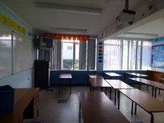 *Contents of Classroom E1 Which Includes; Sony LCD Projector, Goodmans TV with Wall Bracket, Four