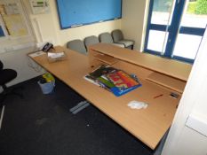 *Contents of The Reception Area Which Includes; Five Grey Reception Chairs, Light Beech Reception