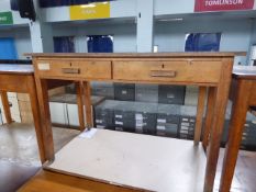 *Formica Topped Teachers Desk over Two Drawers