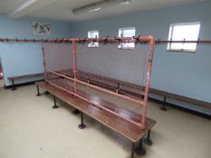 *Contents of The Boys Changing Rooms Which Includes; Tubular Steel and Hardwood Changing Benches