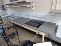 *Astor Bannerman Adjustable Height Kitchen Work Surface Complete with Four Ring Electrolux Ceramic