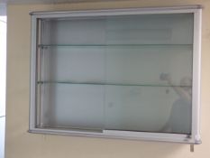 *Aluminium and Plate Glass Wall Mounted Display Cabinet