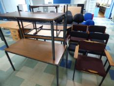 *Five Assorted Chairs and Assorted Tables