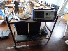 *Coomber Model:7100/UHF4 CD and Radio Mic System on Trolley with Speakers