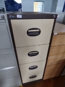 *Silverline Coffee and Cream Four Drawer Foolscap Filing Cabinet