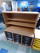 *Beech Open Fronted Bookcase