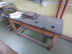 *Steel Topped Work Bench