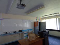 *Contents of E4 Including; Epson EBS-17 LCD Projector, Whiteboards, Speakers, Two Drawer Foolscap