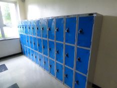 *Range of Thirty Six Probe Blue and Grey Cubicle Lockers