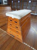 *Leather Topped Pine Sectional Vaulting Horse By Niels Larsen and Sons Ltd