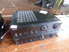 *Two Onkyo Amplifiers