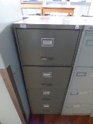 *Four Drawer Foolscap Filing Cabinet Grey