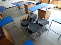 *Twenty Two Stackable Laboratory Stools Plus Two Others