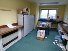 *Contents of The Teachers Preparation Room and Office Which Includes; 5' Grey Stationery Cabinet,
