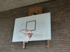 *Pair of Large Basketball Hoops on Wall Brackets