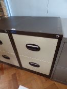 *Two Drawer Foolscap Filing Cabinet Coffee and Cream