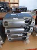 *Four Epson EMP-82 LCD Projectors