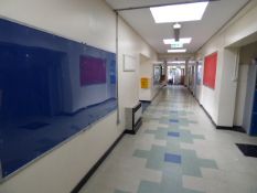 *Content of Corridor Which Include; Aluminium and Perspex, Display Cabinets, Three Plastic LItter