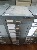 *Bisley Fourteen Drawer Filing Unit
